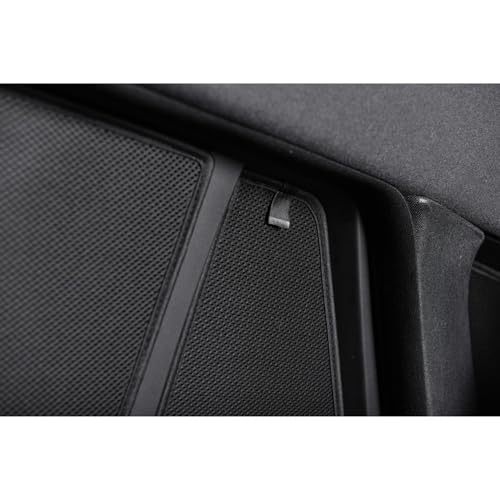 CAR SHADES Satz (Hintertüren) kompatibel mit BMW 3er G21 Touring 2019- (4-teilig), Schwarz