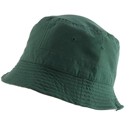 Armycrew Big Size Oversized Microfiber Reversible Bucket Hat, Dk Green Khaki, XL-XXL Cover