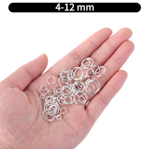 WLLHYF 690 Pcs Jump Ring Mini Round Metal Rings Connectors Double Loops Small Key Chain Ring DIY Crafts Accessories for Jewelry Necklaces Ornament Keychain Connector - Image 4