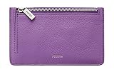 Fossil Logan Zip Coin Bright Purple