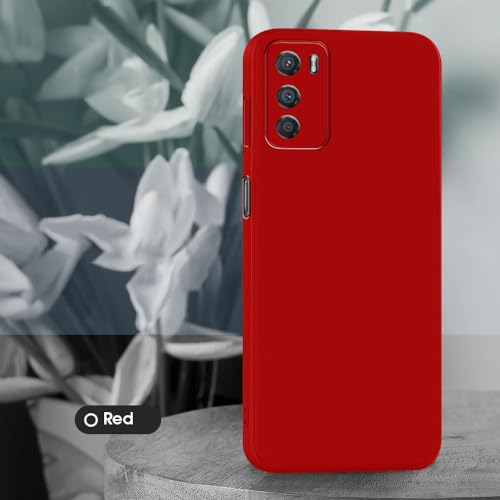 Image of Back Cover for Motorola Moto G42 4G | Full Camera Protection | Premium Liquid Silicon Case | Flexible Bumper Case for Motorola Moto G42 4G (Red)