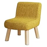 loyfreeyo スツール 低い ミニ椅子 小さい椅子 オットマン 足置き台 北欧風 おしゃれ 背もたれ付き 腰掛け 取り外し可能 高反発スポンジ 耐磨耗 リビング 玄関 寝室適用 組立不要 (イエロー,30*30*35cm)