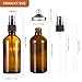ALIFEIA Botellas de spray de vidrio ámbar de 100 ml Imagen de ALIFEIA Botellas de spray de vidrio ámbar de 100 ml