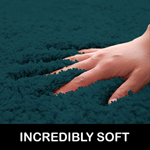 Image of Flooring India Co Newman Carpet 2500 GSM Super Soft Anti Skid Area Rugs for Home Decor, Bedroom (4x6 Feet, Teal)