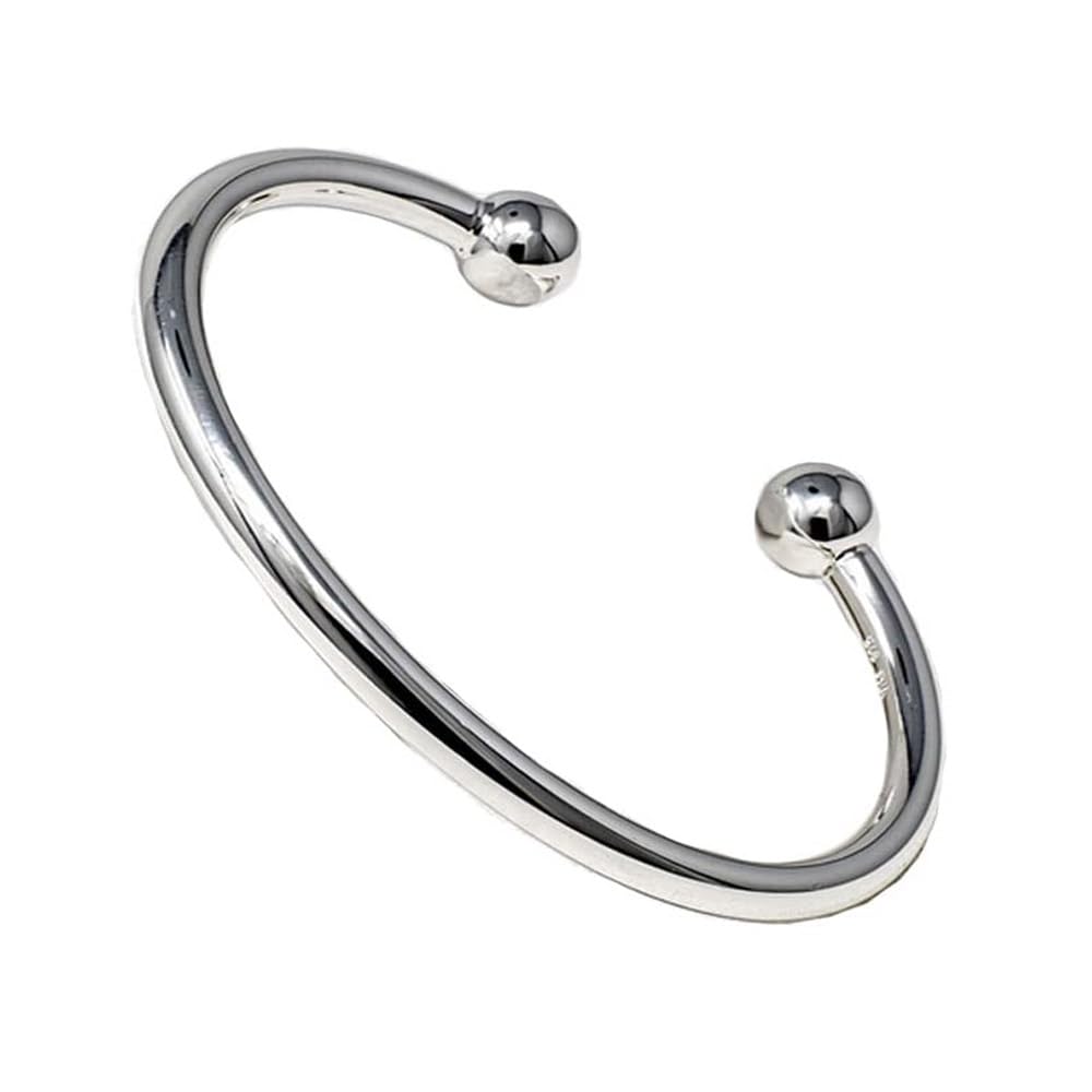 Treasure Bay Brazalete de plata de ley 925 maciza, pulsera, 29.2GRS brazalete de plata Para hombre Plata Talla única