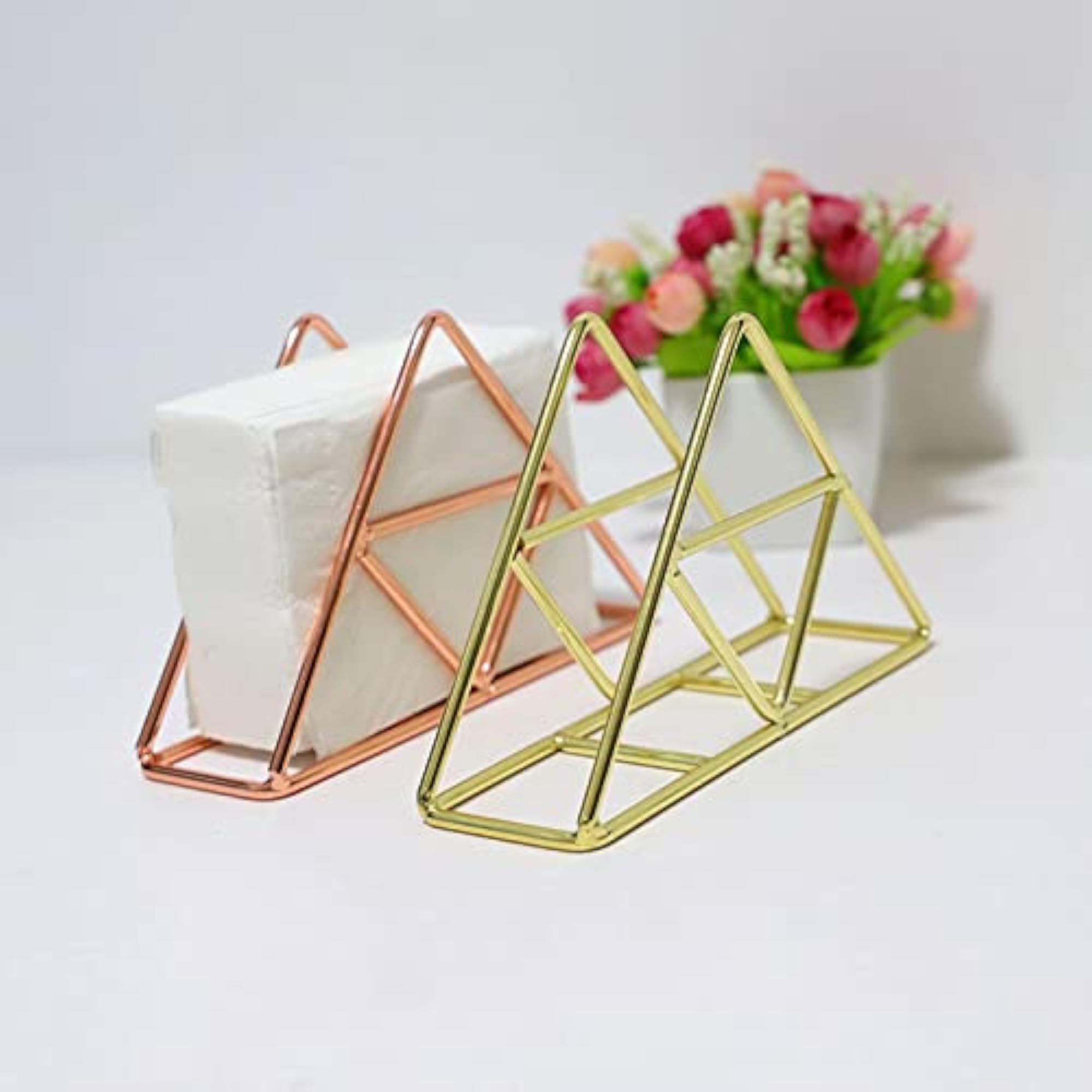 Rose Wrought Iron Tissue Dispenser for Home