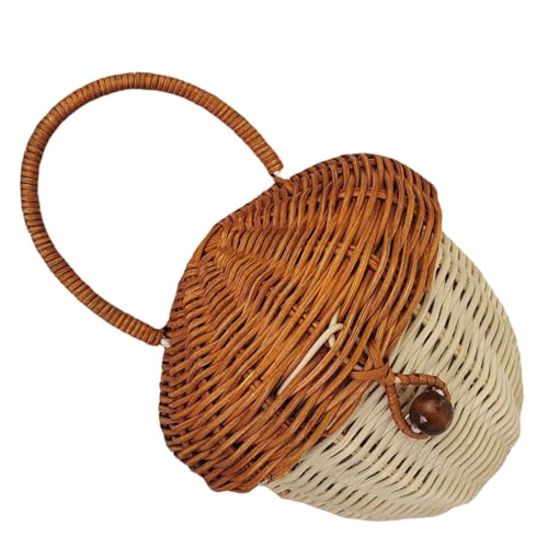 Panier de rangement en rotin tressé HOMSFOU pour cuisine et salon