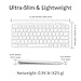 Keychron B1 Pro Ultra-Slim ZMK/Launcher Wireless Bluetooth 2.4 GHz/Wired Connection Keyboard for Mac Windows Linux - White