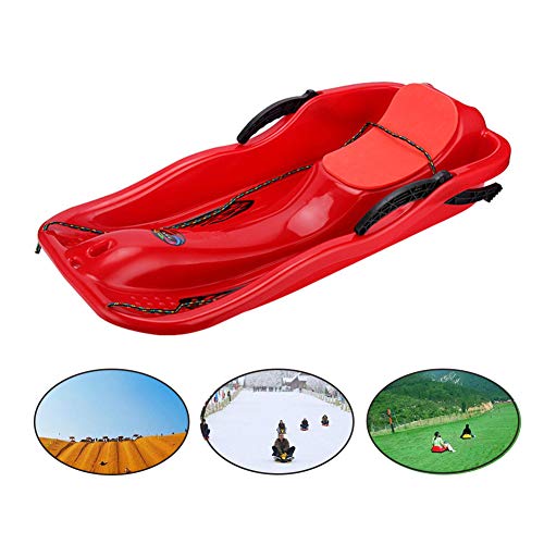 Yimeezuyu Snow Sled Kids Toboggan Downhill Pull Sled Sand Grass Skiing Snowboard Boat