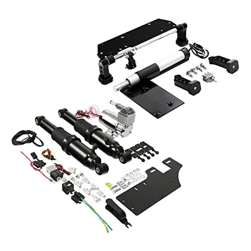 Aluminum Adjustable Rear Air Ride Suspension Kit For Harley Electric Center S...