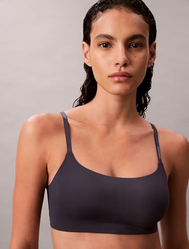 Image of Calvin Klein Women's Invisibles Comfort Seamless Adjustable Skinny Strap Bralette Bra