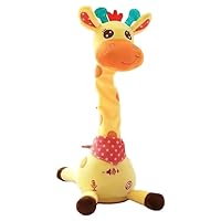 Dancing Singing Talking Giraffe Toy Repeat What You Say,Interactive Baby Toy with Volume Control,Mimicking Recording Giraff e Toys, Educational toys for Kids Toddlers 0 1 2 3 4 5 6 Year Old (Giraffe)