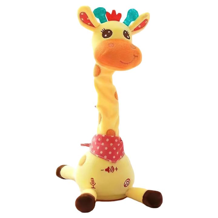 Jouet Girafe Dansant, Chantant, Parlant, répétant ce Que Vous Dites, Jouet interactif pour bébé avec contrôle du Volume, Jouets éducatifs pour Enfants,...