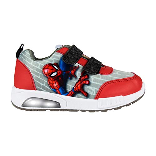 Cerdá Zapatillas Deportivas Niño Marvel con Luz-Color Rojo, 26 EU