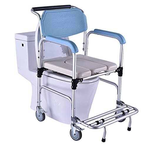 Silla de ruedas, silla de ducha, inodoro, bañera, mesita de noche, silla de baño, silla de ruedas, inodoro portátil, silla de noche antideslizante, silla de noche con ruedas con reposapiés