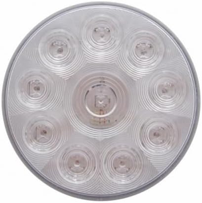 United Pacific 38773 Turn Signal Light, 10 LED 4", Amber LED/Clear Lens
