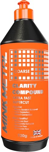 MINK METAL Clarity Compound, Car Polish, Coarse Polishing, Flatting & Cutting Compound, 720g Paint Restorer & Scratch Remover, Swirl Repair.