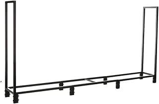 LILIKY Simple Iron Firewood Storage Rack Wood Firewood Shelf Fireplace Tools Wood Firewood Rack Flooring Home