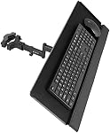 VIVO Monture universelle en acier, pleine mouvement 26 Clavier et souris de pouce, Tilt ergonomique, 360 Rotation de degré, position d'écriture neutre, noir, Mount-POLEKB