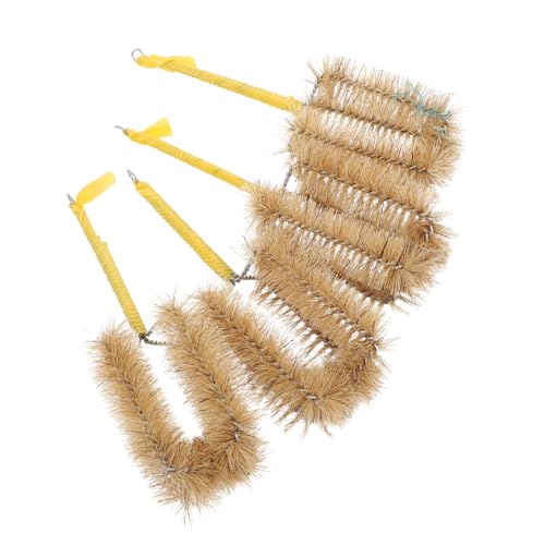 MOLUCKFU 4pcs Multi Functional Cleaning Brushes Versatile Flask Bristles Brush for Chemical Experiment and Laboratory Use