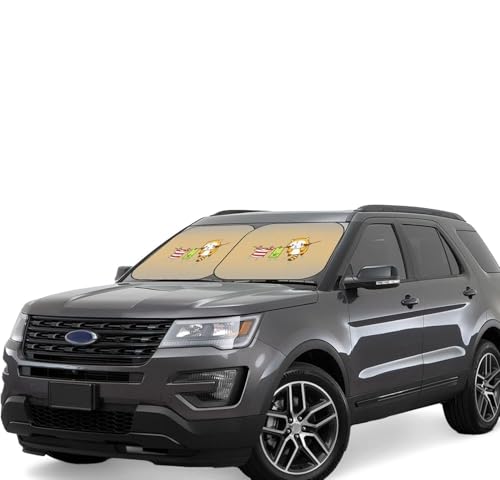 あらいぐまラスカル (4) 車用サンシェード サンバイザー 日よけ 紫外線対策 カーサンシェード 四季兼用 車用品 折畳み 便利 遮光 断熱 吸盤4個付