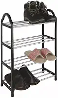 Sapateira Porta Sapatos 8 Pares Organizador 4 Andares Para Quarto Sala Multiuso Livros Tênis