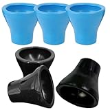 ULTECHNOVO Set de 6 Recogebolas de Golf Ventosa de Goma, Accesorio Portátil para Recogida de Balones en Entrenamientos y Juego en Campo