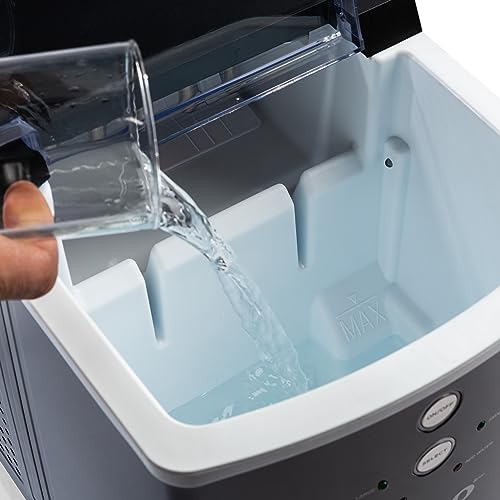 Image of Igloo Electric Countertop Ice Maker Machine - Automatic and Portable - 33 Pounds in 24 Hours - Ice Cube Maker - Ice Scoop and Basket - Ideal for Iced Coffee and Cocktails - Black