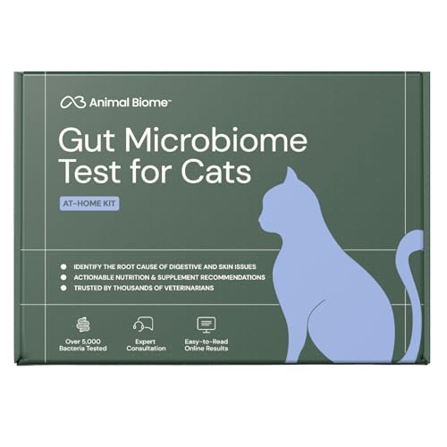 Image of AnimalBiome Cat Gut Health Microbiome Analysis Kit - Kitty Biome Gut Testing Kit, Feline Fecal Analysis for Digestive Issues, Diarrhea & Allergy Insights w /Personalized Report (Cats Outside US)