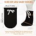2Pcs Cast Sock Cover for Foot, Leg Cast Cover Below The Knee Cast Sock Sleeve Cast Toe Cover Socks Adjustable Drawstring Cast Protector Cast Sleeve for Men Women Foot Leg Ankle Proof（Black）