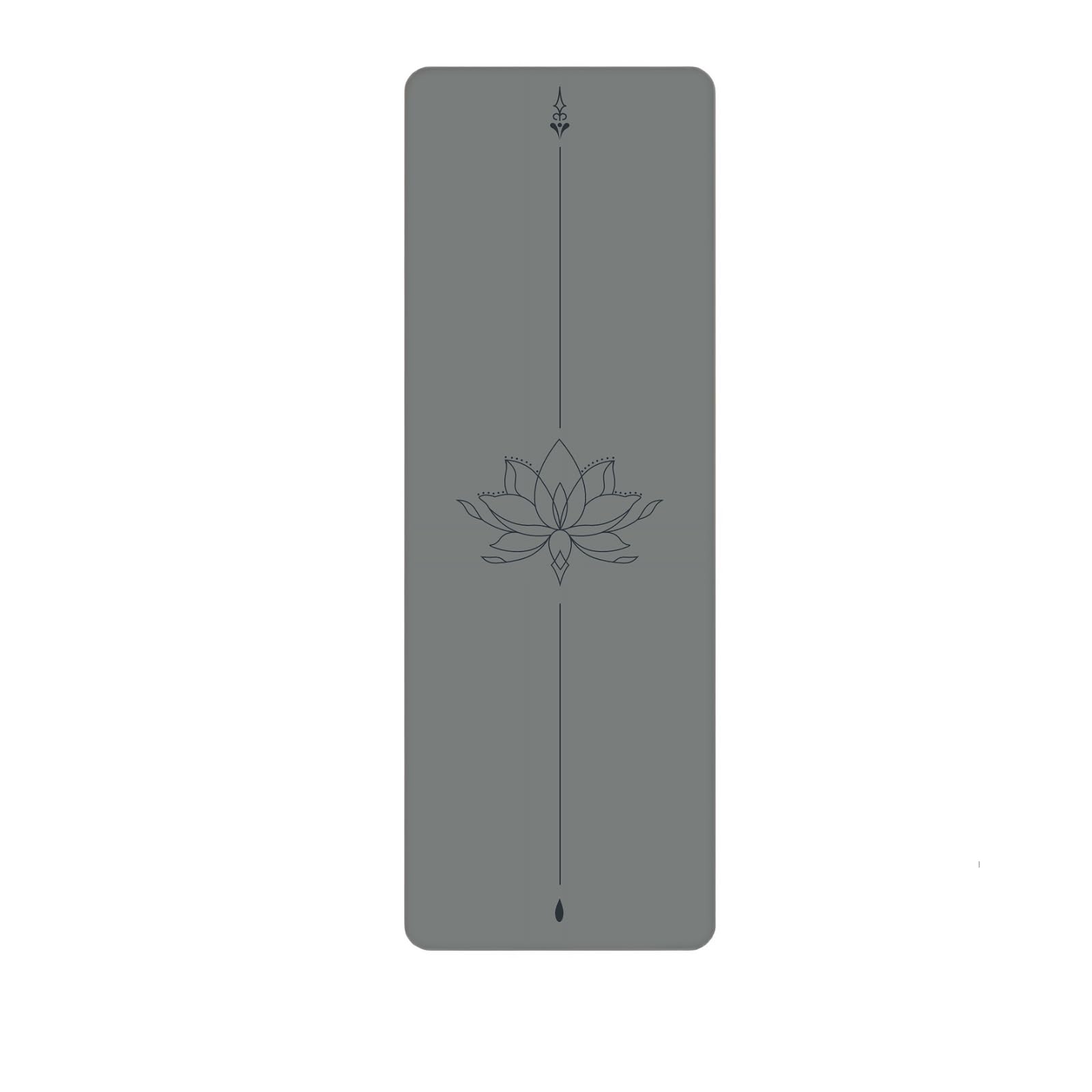 Tappetino da yoga in PU e gomma naturale, spesso, antiscivolo, per donne e uomini, ideale per yoga, palestra, pilates, fitness.