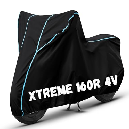 Image of Bike Cover for Xtreme 160R 4V 100% Waterproof, Dustproof & Scratch Resistant| Fully Bottom Elastic UV Resistant Heavy Duty Body Cover | All Weather Outdoor Use