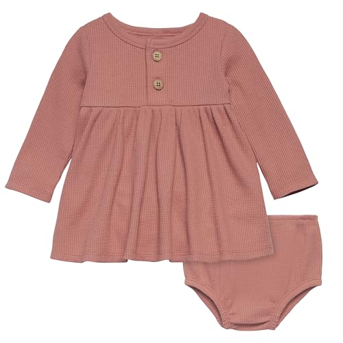 Modern Moments by Gerber baby-girls Mini Waffle Dress With Diaper Cover Set