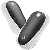 充電式 カイロFANDLISS 電気カイロ【新型分離式設計・2個セット】USB充電式5200 mAhホッカイロ 充電式 両面発熱 3秒急速発熱 3階段温度調節ハンドウォーマー 長時間連続発熱可能 電子カイロ小型 超軽量便利 持ち運びやすい 繰り返し使える 旅行 アウトドア 防寒グッズ 通勤通学 プレゼント用 (白黒)