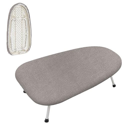 Bimkole Tabla de Planchar Plegable de Mesa – Tabla de Planchar Pequeña – para Uso doméstico – Compacta y Estable – Apta para planchas de Vapor – Color Gris 61,5 x 39 cm