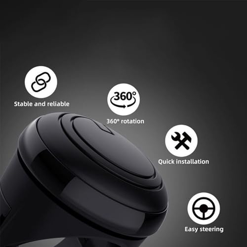 Image of ThAgan 360 (3R Original) Steering Wheel Spinner Knob Universal Power Handle for Cars Trucks | Forklifts Heavy-Duty Bearing Helps Effortless One-Handed Drive and Parking | Reduces Driver Fatigue