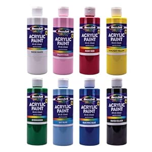 RoseArt 8oz 8 color Acrylic Paint Set