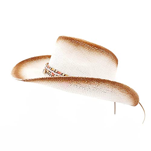 Generique-Chapeau-Western-Hat-Outback-Womens-Cowboy-Straw-Cowboy-Mens-Baseball-Caps-Cagoules-Noir-Fine