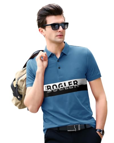 Image of Noble Monk Men's Regular Fit Polo T Shirt |Half Sleeves |Collar Tshirts T Shirt | Casual Tshirt