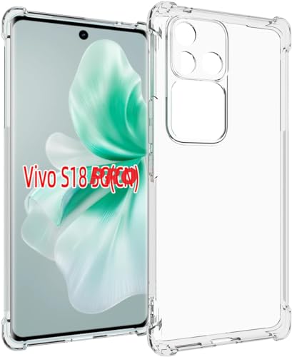 Image of CoverLine Back Cover Silicone Flexible Bumper Transparent Cover for VIVO V30 PRO -Transparent