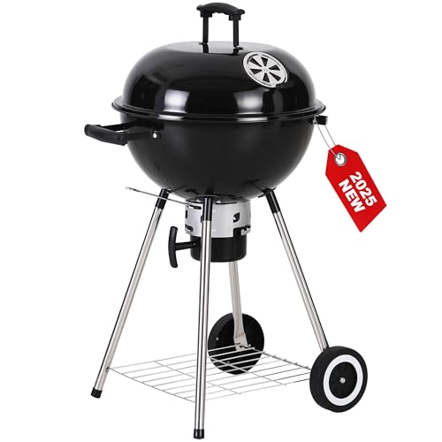 GREEN PARTY 18 inch Kettle Charcoal BBQ Grill