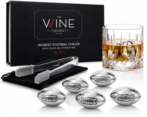 Football Whiskey Stones Gift Set