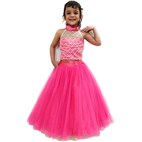Image of TILISM Net Fit & Flare Skirt Pink