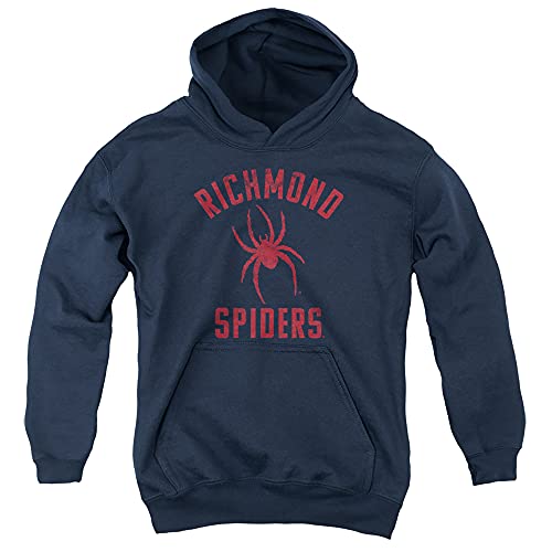 University of Richmond Official Spiders Logo Unisex Youth Pull-Over Hoodie,Navy, Large