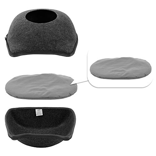 Baugger - Tapete para cama de caverna de gato Cama de caverna para dormir de gato macio e confortáve