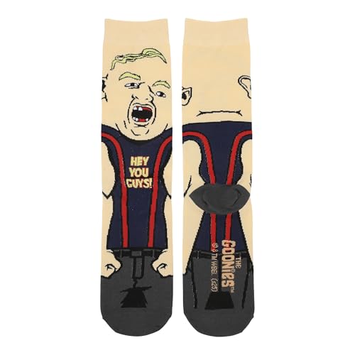 Bioworld Goonies Sloth Hey You Guys 360 Character Crew Socks for Men