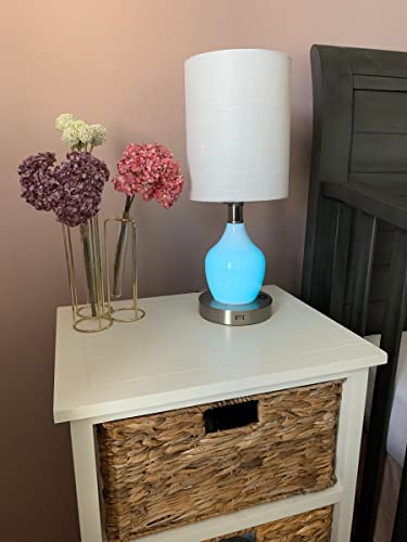 Inpowered Lights 2 Pack Lamp Angel Standard Electric Night Light Or Table Lamp With Emergency Battery Back Up, Usb Charging, Color Changing Base, Nursery, Bedroom #TOP7