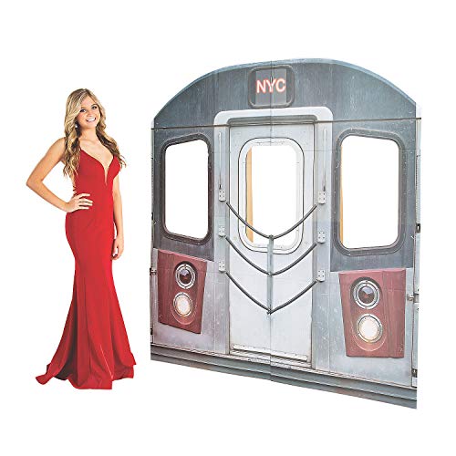 Fun Express New York Subway Cardboard Cutout Life Size Stand Up