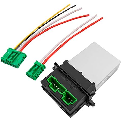 YAOPEI Heater Resistor with Wiring Plug for Nissan Note 207 406 607 1007 C5 C3 C2 Megane Modus Twingo Scenic 1 2 6441.L2 6441L2 Cover