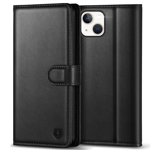 Image of Kuafcase Compatible for Case with 4 Card Slots Magnetic Closure Kickstand Shockproof Protective Phone Case Compatible for - Black